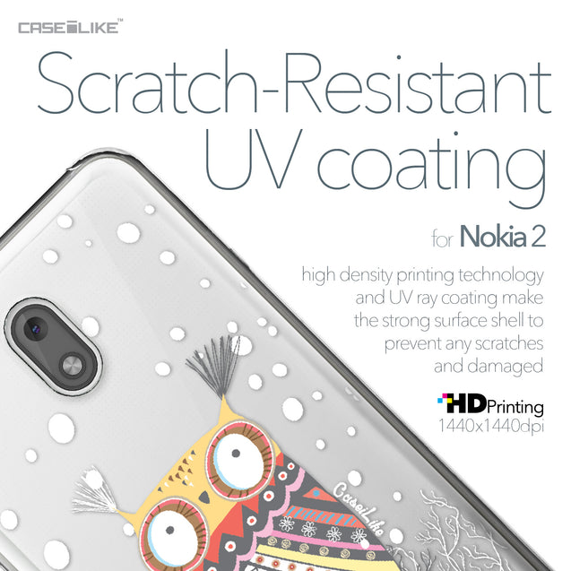 Nokia 2 case Owl Graphic Design 3317 with UV-Coating Scratch-Resistant Case | CASEiLIKE.com