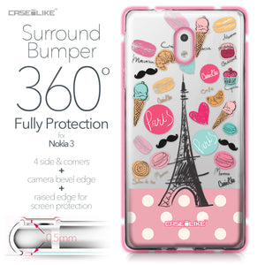 Nokia 3 case Paris Holiday 3904 Bumper Case Protection | CASEiLIKE.com