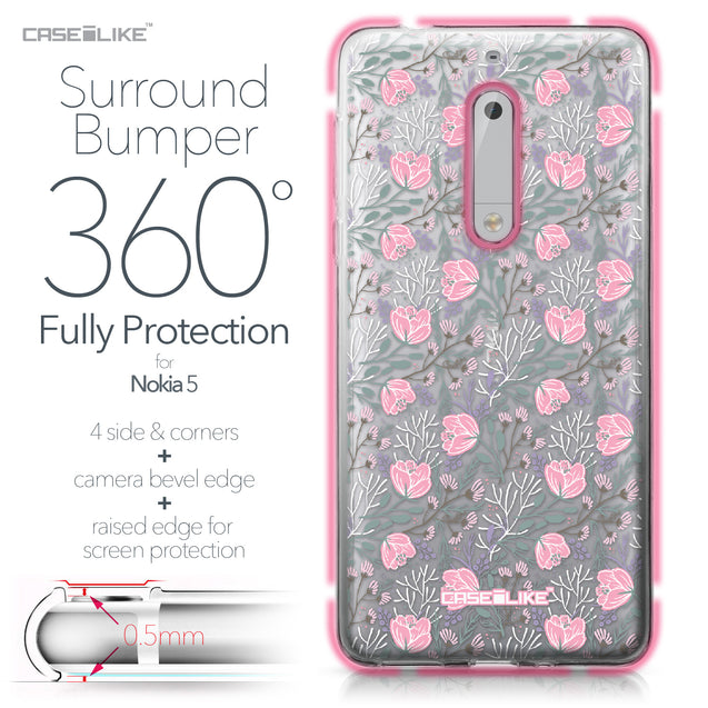Nokia 5 case Flowers Herbs 2246 Bumper Case Protection | CASEiLIKE.com
