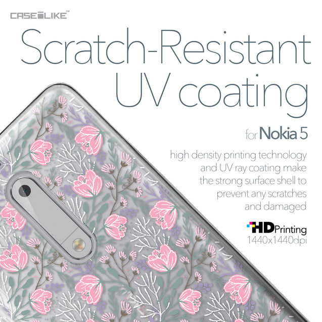 Nokia 5 case Flowers Herbs 2246 with UV-Coating Scratch-Resistant Case | CASEiLIKE.com