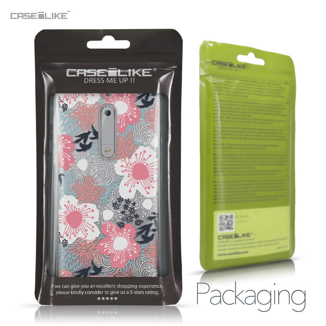 Nokia 5 case Japanese Floral 2255 Retail Packaging | CASEiLIKE.com