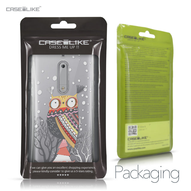 Nokia 5 case Owl Graphic Design 3317 Retail Packaging | CASEiLIKE.com