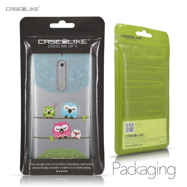 Nokia 5 case Owl Graphic Design 3318 Retail Packaging | CASEiLIKE.com