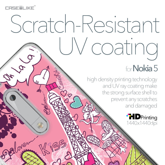 Nokia 5 case Paris Holiday 3905 with UV-Coating Scratch-Resistant Case | CASEiLIKE.com