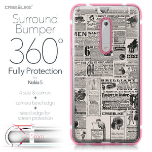 Nokia 5 case Vintage Newspaper Advertising 4818 Bumper Case Protection | CASEiLIKE.com