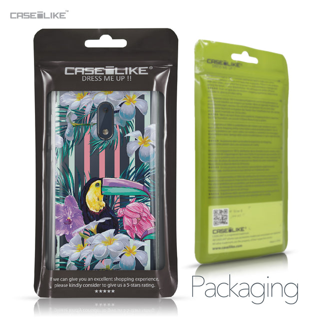 Nokia 6 case Tropical Floral 2240 Retail Packaging | CASEiLIKE.com