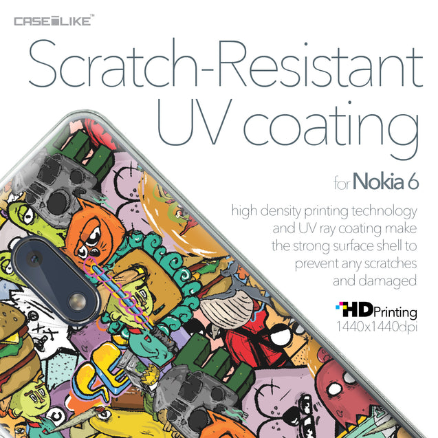 Nokia 6 case Graffiti 2731 with UV-Coating Scratch-Resistant Case | CASEiLIKE.com