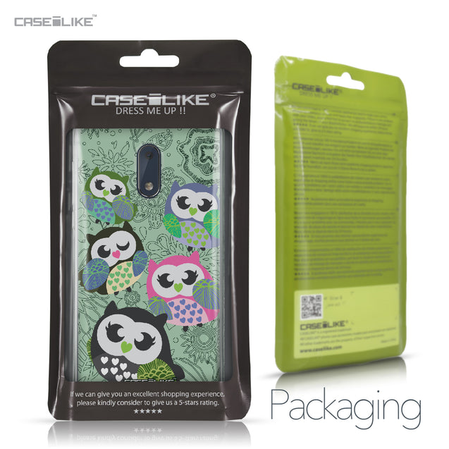 Nokia 6 case Owl Graphic Design 3313 Retail Packaging | CASEiLIKE.com