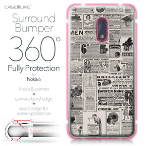 Nokia 6 case Vintage Newspaper Advertising 4818 Bumper Case Protection | CASEiLIKE.com
