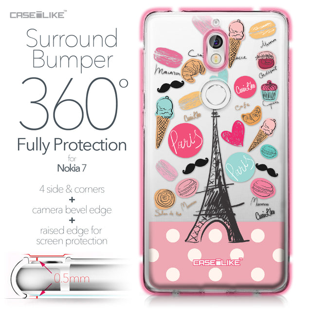 Nokia 7 case Paris Holiday 3904 Bumper Case Protection | CASEiLIKE.com