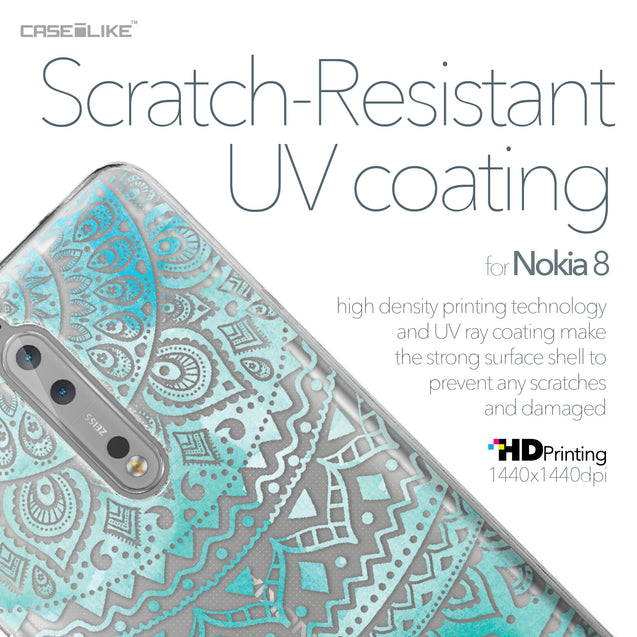 Nokia 8 case Indian Line Art 2066 with UV-Coating Scratch-Resistant Case | CASEiLIKE.com