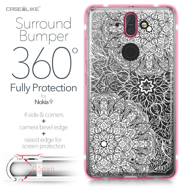 Nokia 9 case Mandala Art 2093 Bumper Case Protection | CASEiLIKE.com