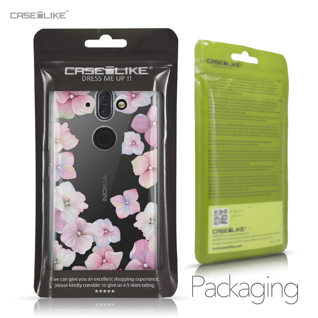 Nokia 9 case Hydrangea 2257 Retail Packaging | CASEiLIKE.com