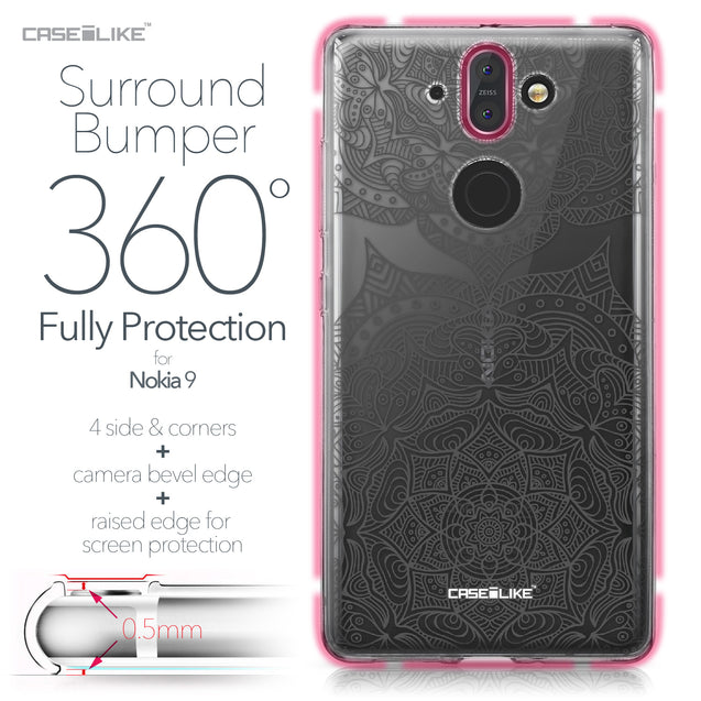 Nokia 9 case Mandala Art 2304 Bumper Case Protection | CASEiLIKE.com