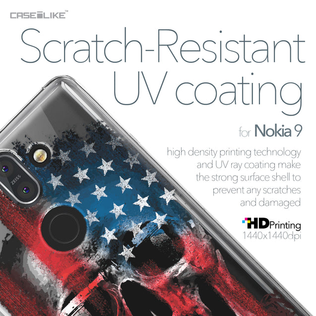 Nokia 9 case Art of Skull 2532 with UV-Coating Scratch-Resistant Case | CASEiLIKE.com