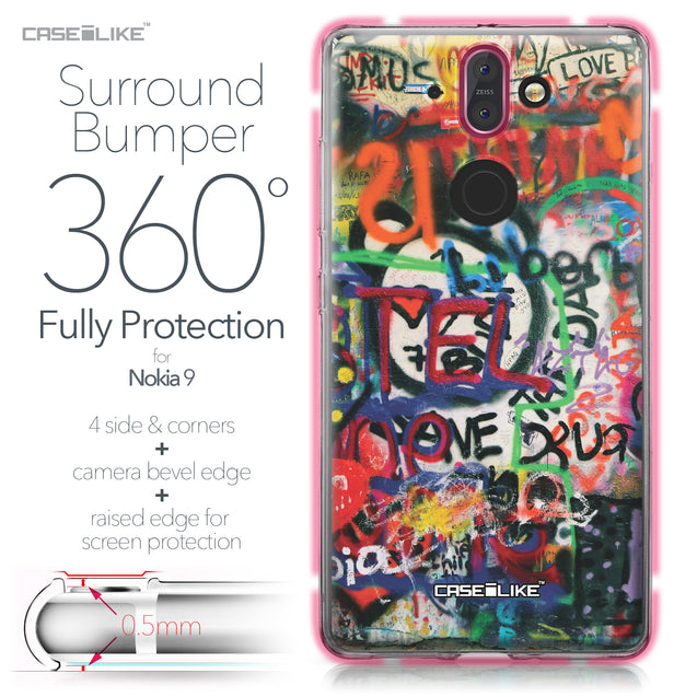 Nokia 9 case Graffiti 2721 Bumper Case Protection | CASEiLIKE.com