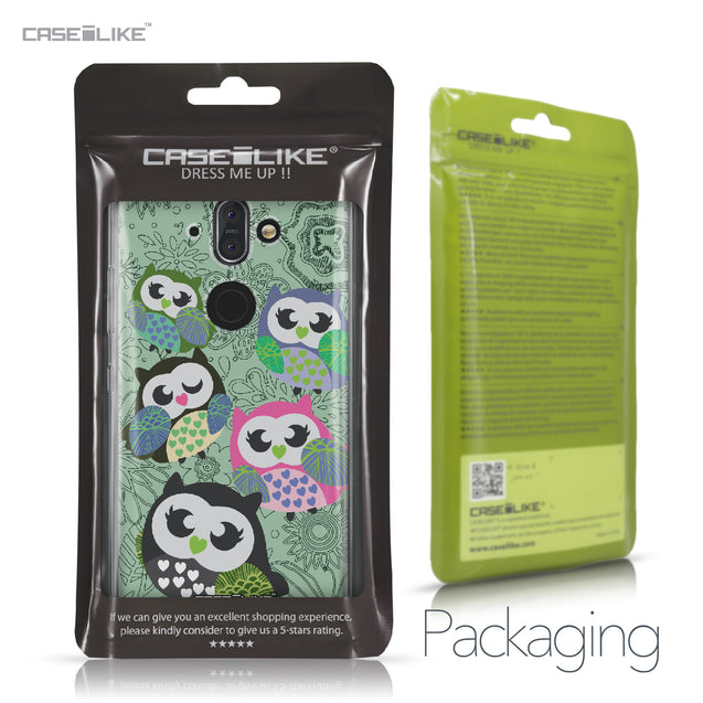 Nokia 9 case Owl Graphic Design 3313 Retail Packaging | CASEiLIKE.com