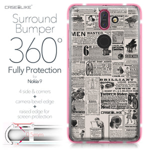 Nokia 9 case Vintage Newspaper Advertising 4818 Bumper Case Protection | CASEiLIKE.com