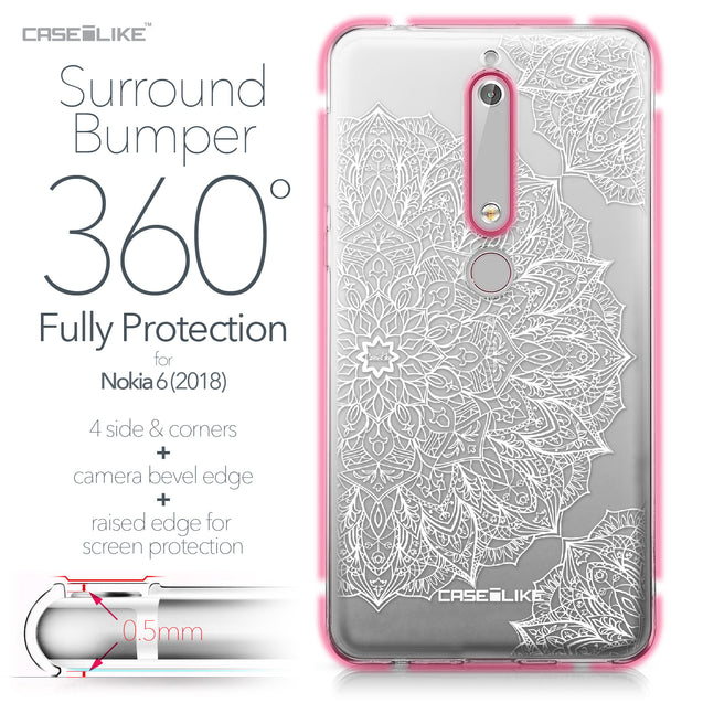 Nokia 6 (2018) case Mandala Art 2091 Bumper Case Protection | CASEiLIKE.com