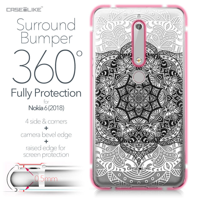 Nokia 6 (2018) case Mandala Art 2097 Bumper Case Protection | CASEiLIKE.com