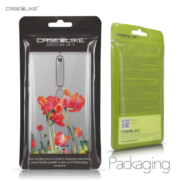 Nokia 6 (2018) case Watercolor Floral 2230 Retail Packaging | CASEiLIKE.com