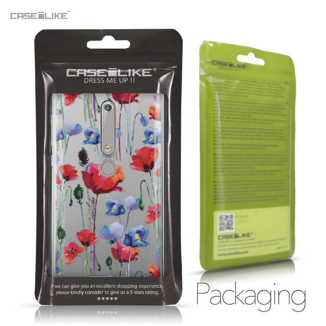 Nokia 6 (2018) case Watercolor Floral 2234 Retail Packaging | CASEiLIKE.com