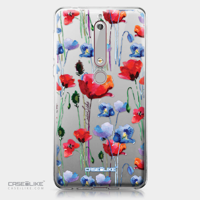 Nokia 6 (2018) case Watercolor Floral 2234 | CASEiLIKE.com