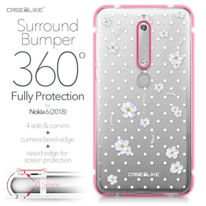 Nokia 6 (2018) case Watercolor Floral 2235 Bumper Case Protection | CASEiLIKE.com