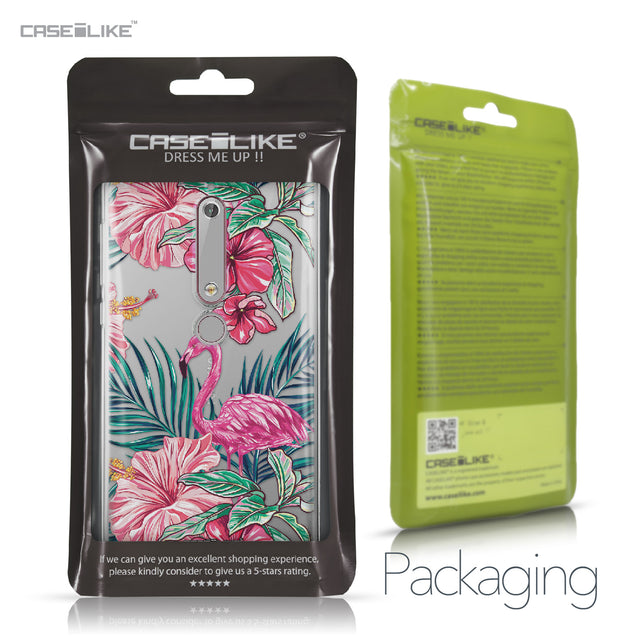 Nokia 6 (2018) case Tropical Flamingo 2239 Retail Packaging | CASEiLIKE.com