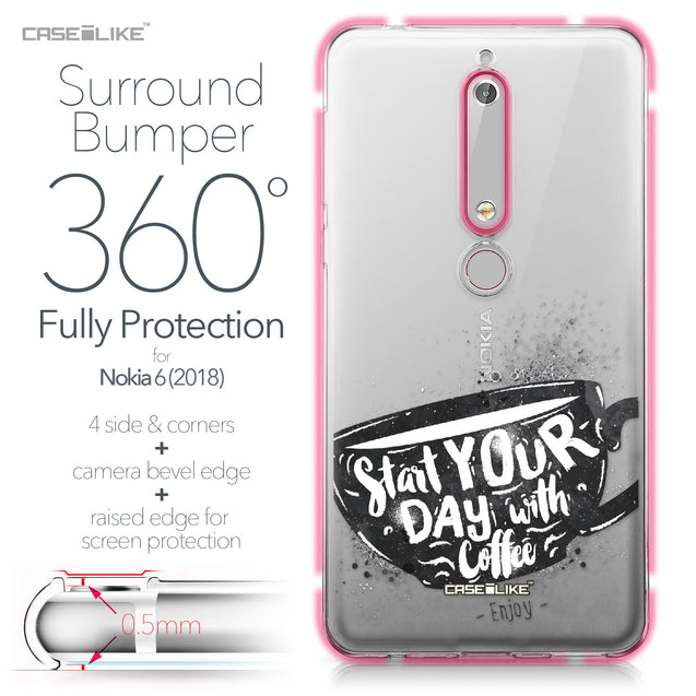 Nokia 6 (2018) case Quote 2402 Bumper Case Protection | CASEiLIKE.com