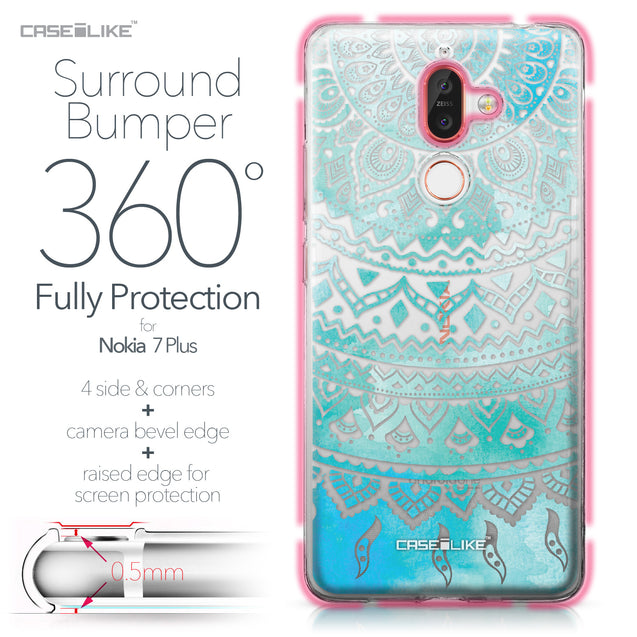 Nokia 7 Plus case Indian Line Art 2066 Bumper Case Protection | CASEiLIKE.com