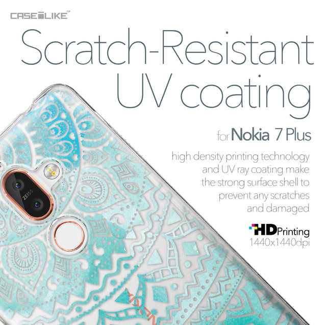Nokia 7 Plus case Indian Line Art 2066 with UV-Coating Scratch-Resistant Case | CASEiLIKE.com