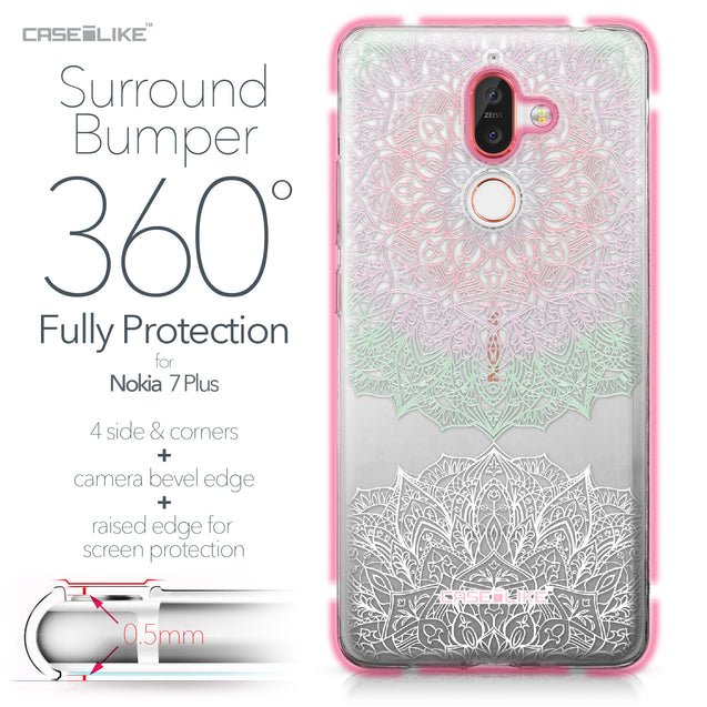 Nokia 7 Plus case Mandala Art 2092 Bumper Case Protection | CASEiLIKE.com
