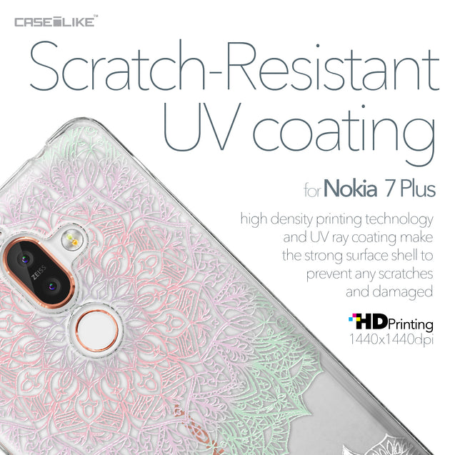 Nokia 7 Plus case Mandala Art 2092 with UV-Coating Scratch-Resistant Case | CASEiLIKE.com