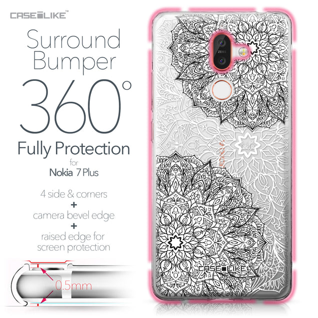 Nokia 7 Plus case Mandala Art 2093 Bumper Case Protection | CASEiLIKE.com