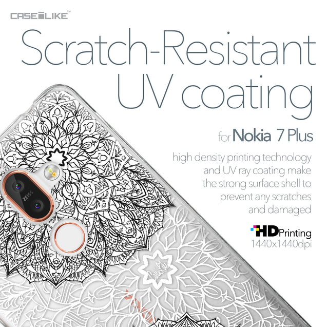 Nokia 7 Plus case Mandala Art 2093 with UV-Coating Scratch-Resistant Case | CASEiLIKE.com