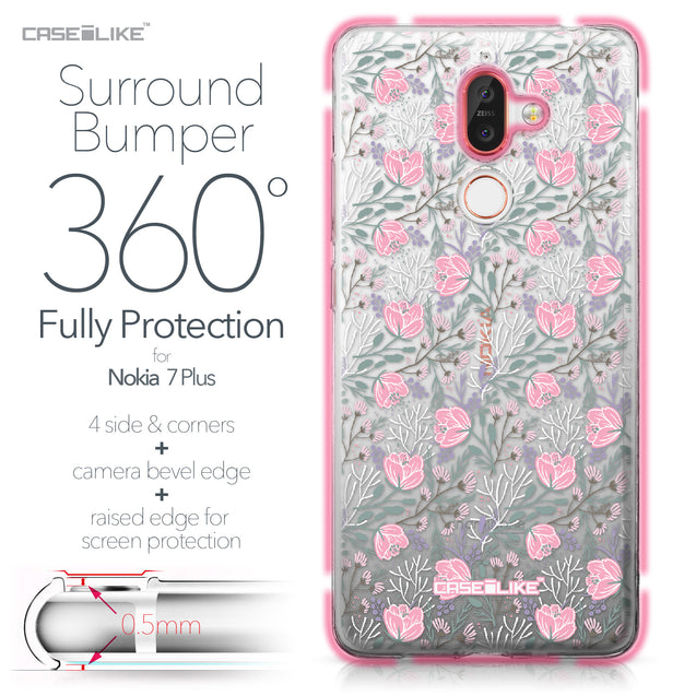 Nokia 7 Plus case Flowers Herbs 2246 Bumper Case Protection | CASEiLIKE.com