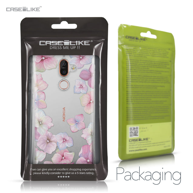 Nokia 7 Plus case Hydrangea 2257 Retail Packaging | CASEiLIKE.com