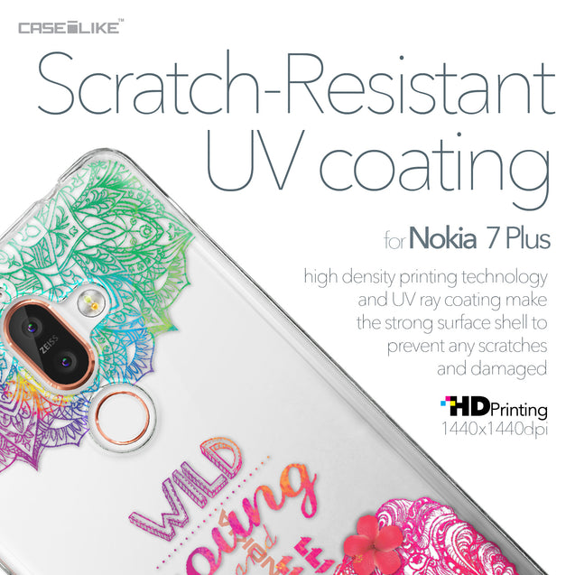 Nokia 7 Plus case Mandala Art 2302 with UV-Coating Scratch-Resistant Case | CASEiLIKE.com
