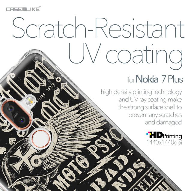 Nokia 7 Plus case Art of Skull 2531 with UV-Coating Scratch-Resistant Case | CASEiLIKE.com