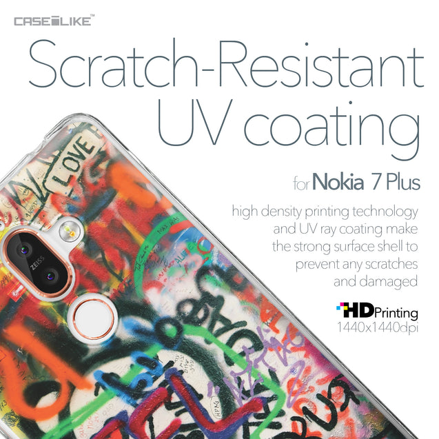 Nokia 7 Plus case Graffiti 2721 with UV-Coating Scratch-Resistant Case | CASEiLIKE.com