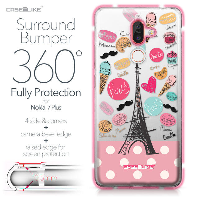 Nokia 7 Plus case Paris Holiday 3904 Bumper Case Protection | CASEiLIKE.com
