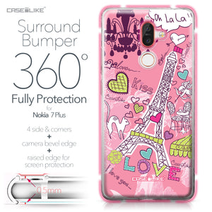 Nokia 7 Plus case Paris Holiday 3905 Bumper Case Protection | CASEiLIKE.com