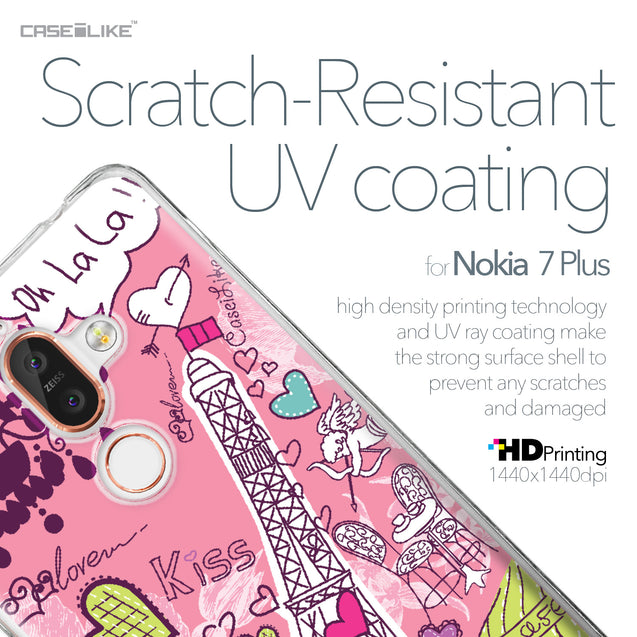 Nokia 7 Plus case Paris Holiday 3905 with UV-Coating Scratch-Resistant Case | CASEiLIKE.com