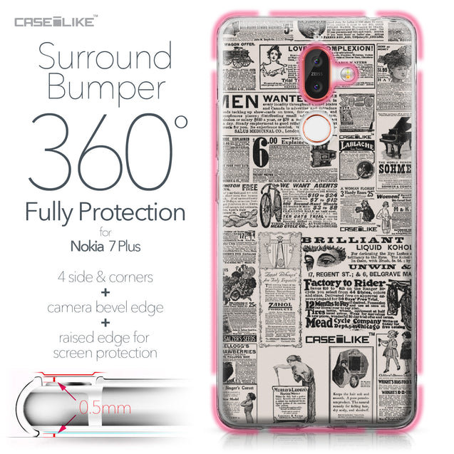 Nokia 7 Plus case Vintage Newspaper Advertising 4818 Bumper Case Protection | CASEiLIKE.com