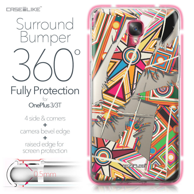 OnePlus 3/3T case Indian Tribal Theme Pattern 2054 Bumper Case Protection | CASEiLIKE.com