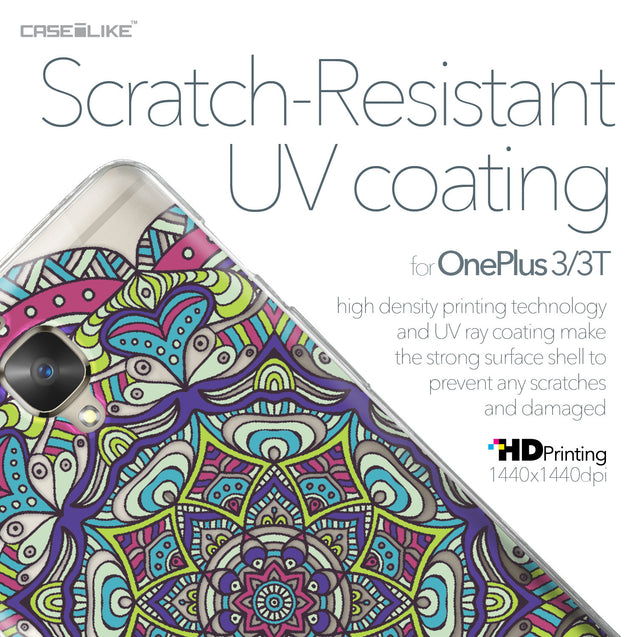 OnePlus 3/3T case Mandala Art 2094 with UV-Coating Scratch-Resistant Case | CASEiLIKE.com