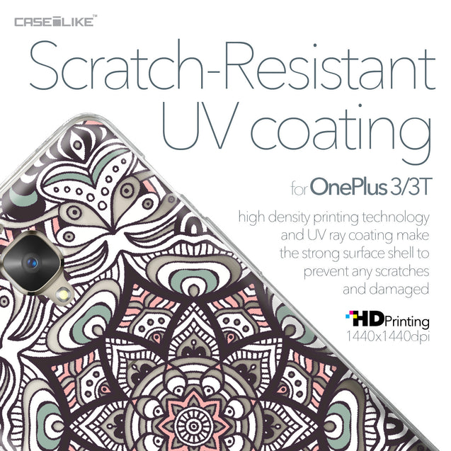 OnePlus 3/3T case Mandala Art 2095 with UV-Coating Scratch-Resistant Case | CASEiLIKE.com