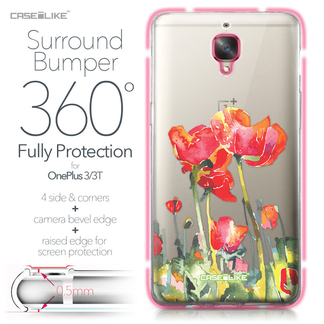 OnePlus 3/3T case Watercolor Floral 2230 Bumper Case Protection | CASEiLIKE.com