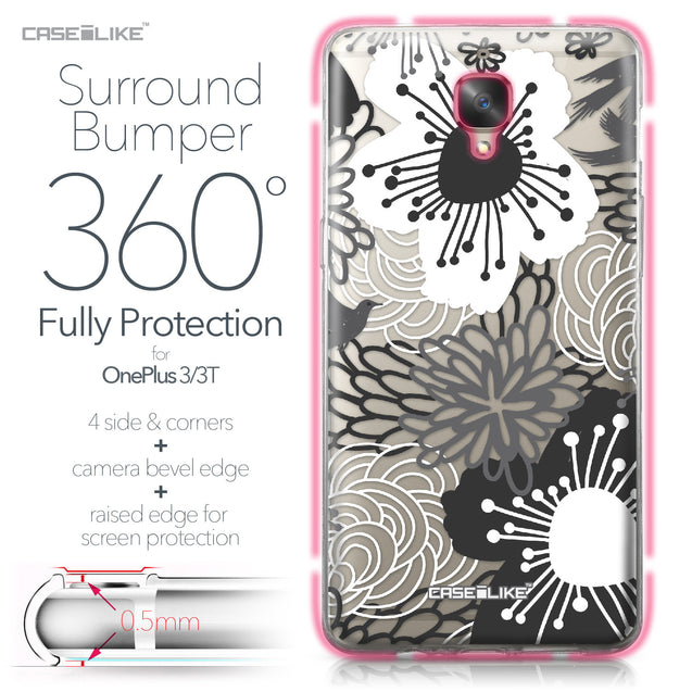 OnePlus 3/3T case Japanese Floral 2256 Bumper Case Protection | CASEiLIKE.com